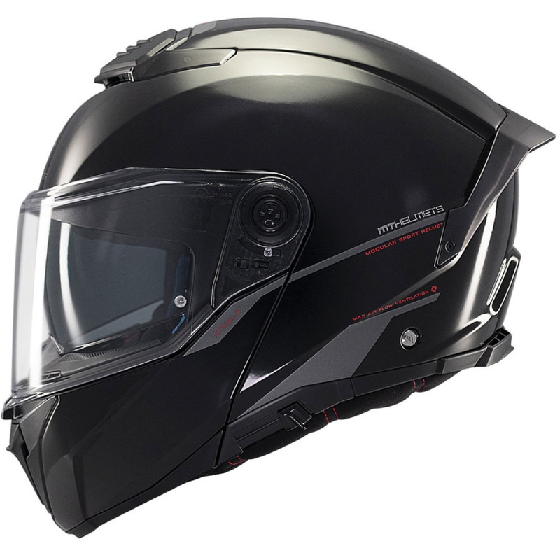 Kask motocyklowy MT ATOM 2 SV SOLID A1 czarny błyszczący