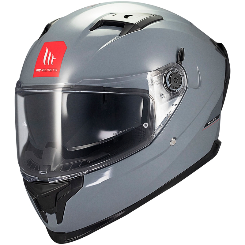 Zintegrowany kask motocyklowy MT BRAKER SV SOLID A12 szary