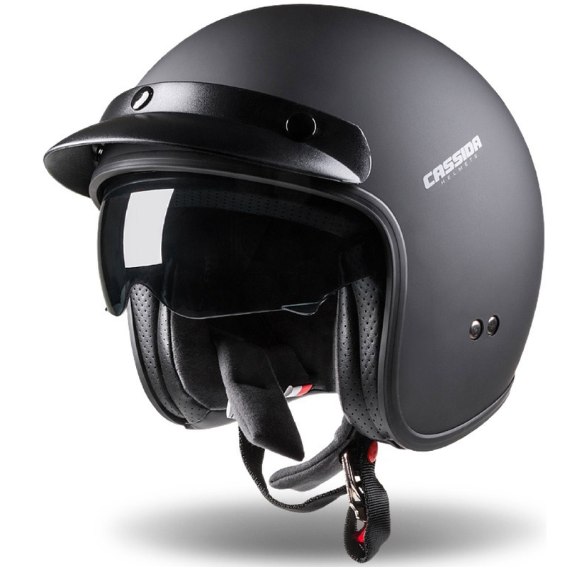 Otwarty kask motocyklowy Cassida Oxygen czarny matowy