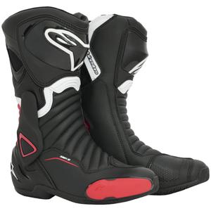 Alpinestars S-MX 6 czarno-czerwone buty motocyklowe.