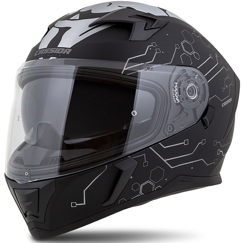 Kask integralny Cassida 3.0 Hack Vision szaro-srebrno-czarny mat wyprzedaż