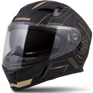 Integralny kask motocyklowy Cassida Integral 3.0 Turbohead czarno-złoty