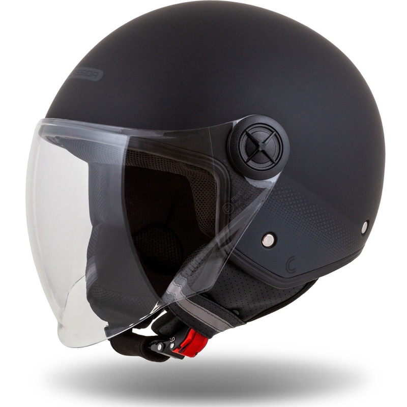 Otwarty kask motocyklowy Cassida Handy czarno-szary