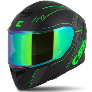 Kask motocyklowy Integral Cassida Integral GT 2.1 Flash black-fluo green-grey