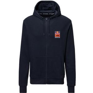 Bluza z kapturem KTM Logo niebiesko-pomarańczowa