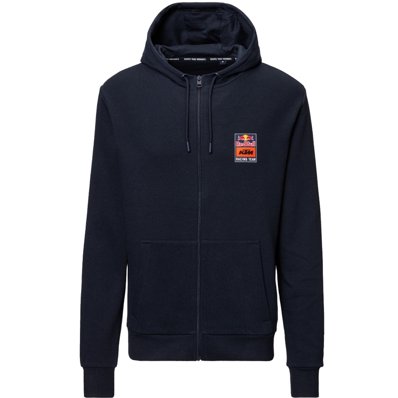 Bluza z kapturem KTM Logo niebiesko-pomarańczowa
