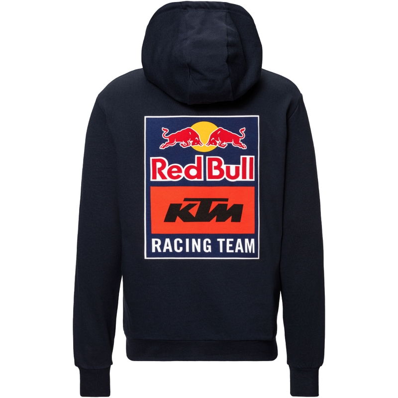 Bluza z kapturem KTM Logo niebiesko-pomarańczowa