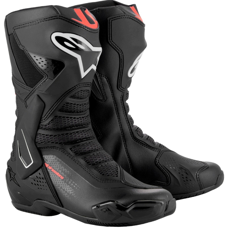 Buty motocyklowe Alpinestars SMX-6 3 czarno-fluo-czerwone