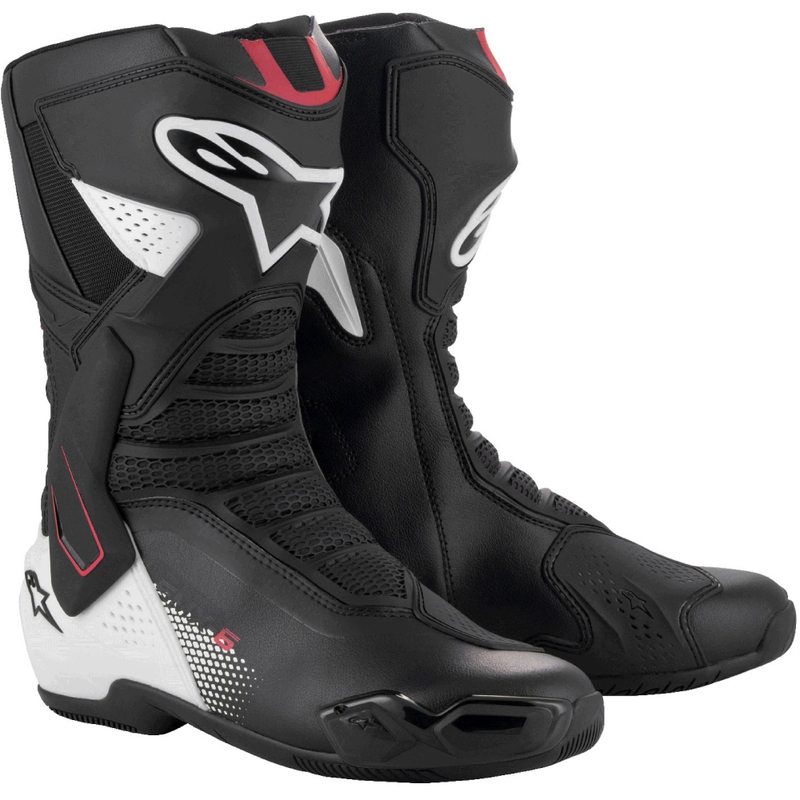 Buty motocyklowe Alpinestars SMX-6 3 czarno-biało-czerwone