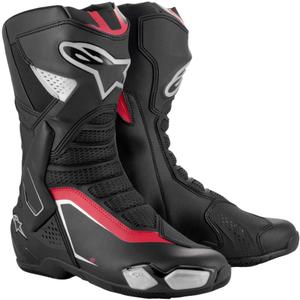 Buty motocyklowe Alpinestars SMX-6 3 czarno-srebrno-czerwone
