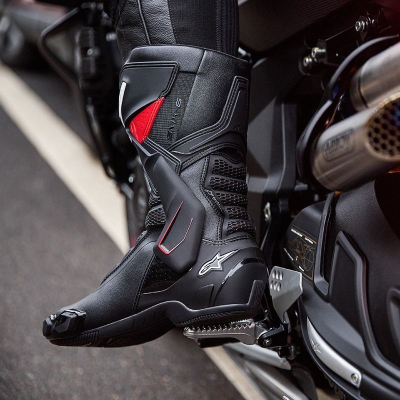 Buty motocyklowe Alpinestars SMX-6 3 Drystar czarno-czerwone
