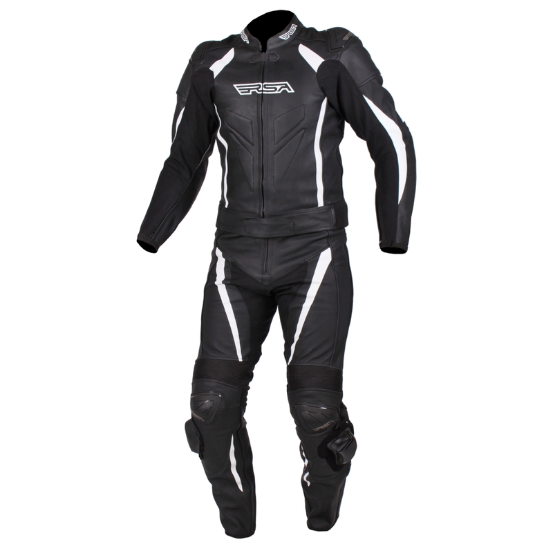 Kombinezon motocyklowy RSA Imola czarno-biały wyprzedaż