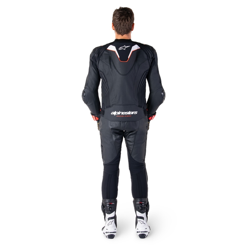 Skórzana kurtka motocyklowa Alpinestars Missile 3 Ignition czarno-biała