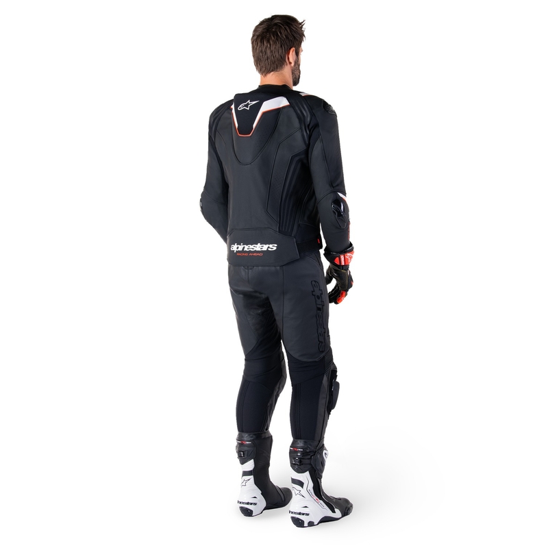 Skórzana kurtka motocyklowa Alpinestars Missile 3 Ignition czarno-biała