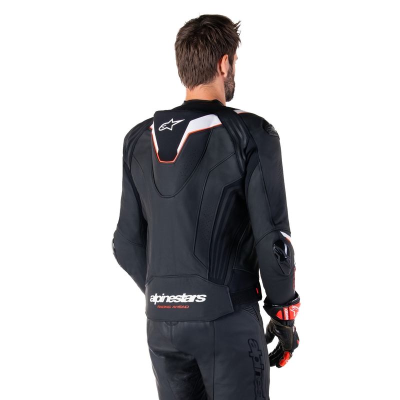 Skórzana kurtka motocyklowa Alpinestars Missile 3 Ignition czarno-biała