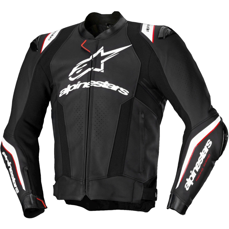 Skórzana kurtka motocyklowa Alpinestars Missile 3 Ignition czarno-biała