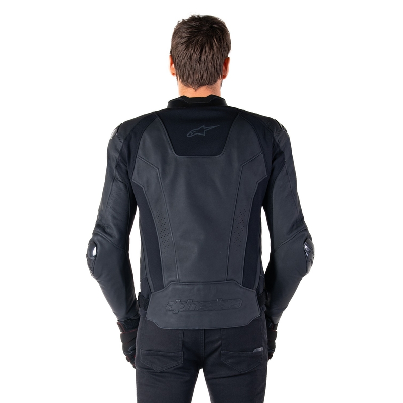 Skórzana kurtka motocyklowa Alpinestars Missile 3 w kolorze czarno-czarnym