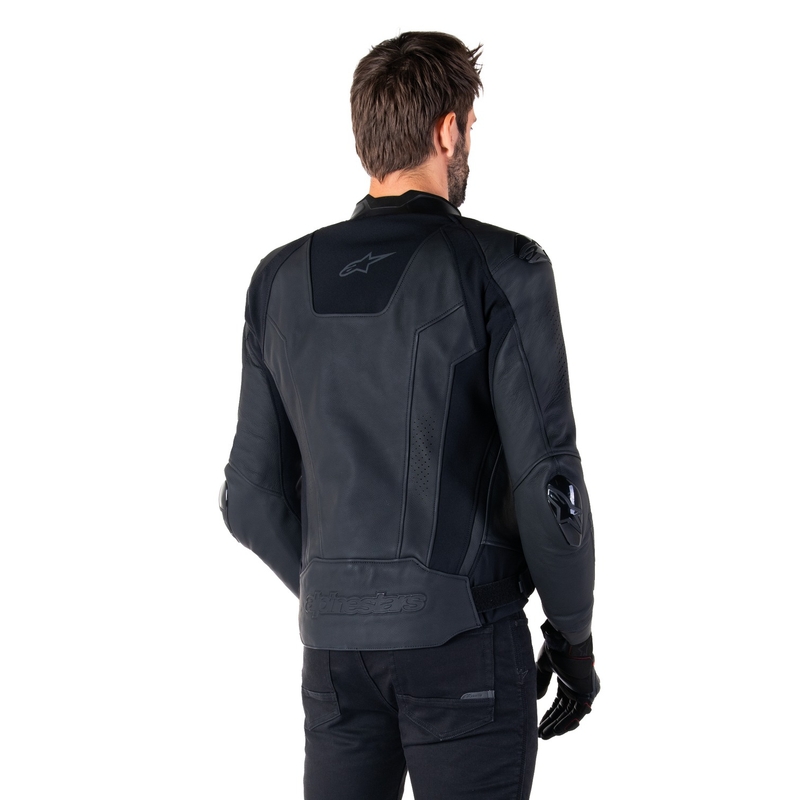 Skórzana kurtka motocyklowa Alpinestars Missile 3 w kolorze czarno-czarnym