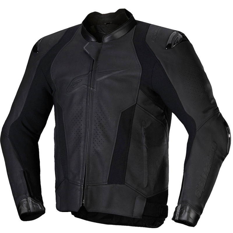 Skórzana kurtka motocyklowa Alpinestars Missile 3 w kolorze czarno-czarnym