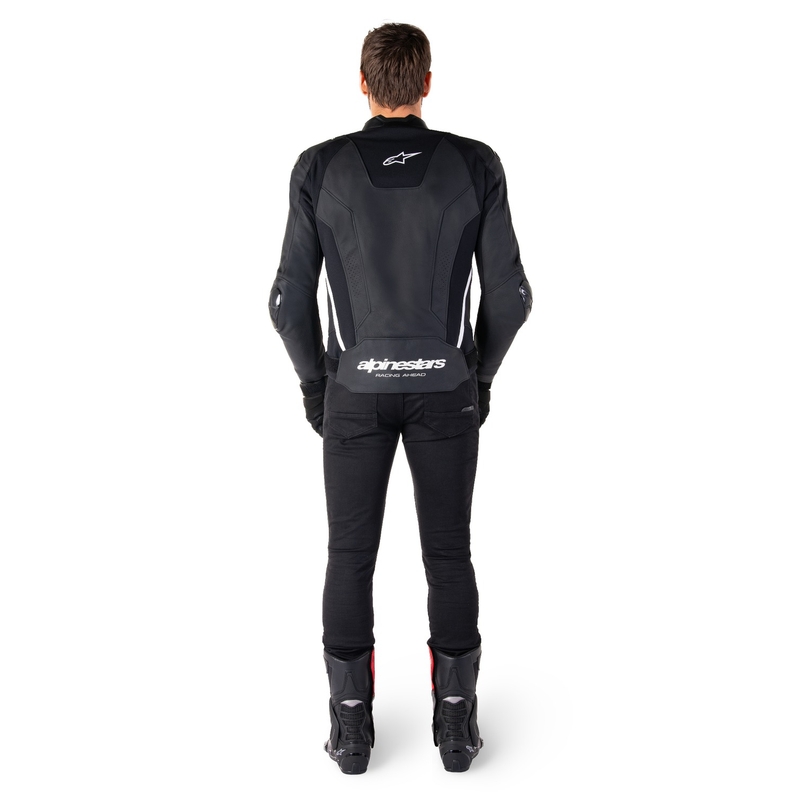 Skórzana kurtka motocyklowa Alpinestars Missile 3 czarno-biała