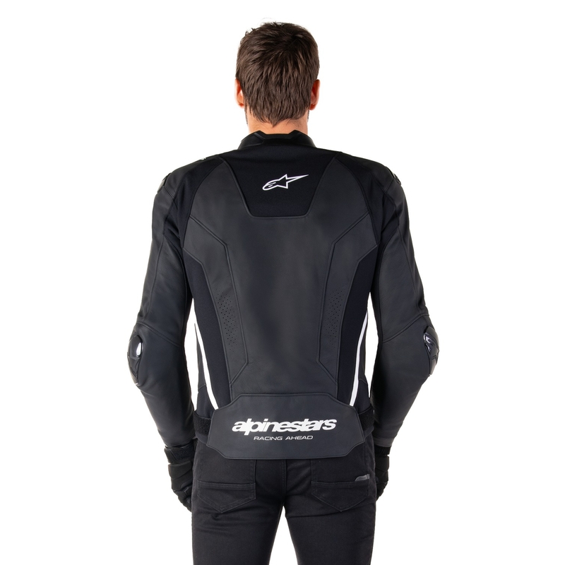 Skórzana kurtka motocyklowa Alpinestars Missile 3 czarno-biała