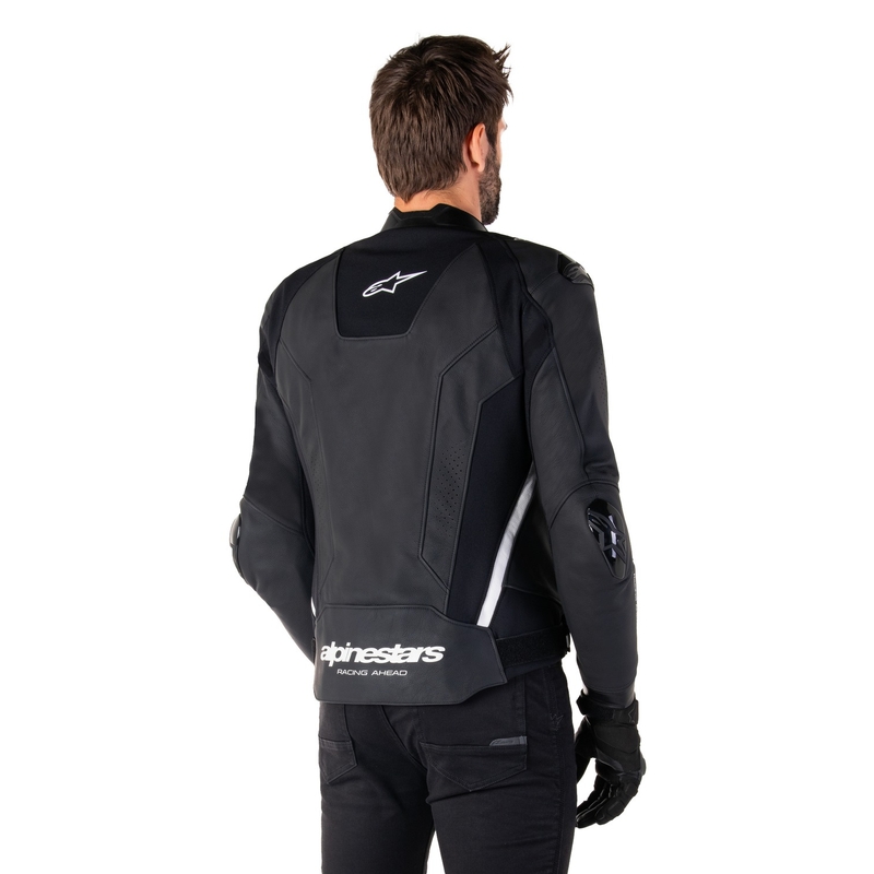 Skórzana kurtka motocyklowa Alpinestars Missile 3 czarno-biała