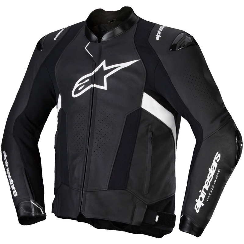 Skórzana kurtka motocyklowa Alpinestars Missile 3 czarno-biała