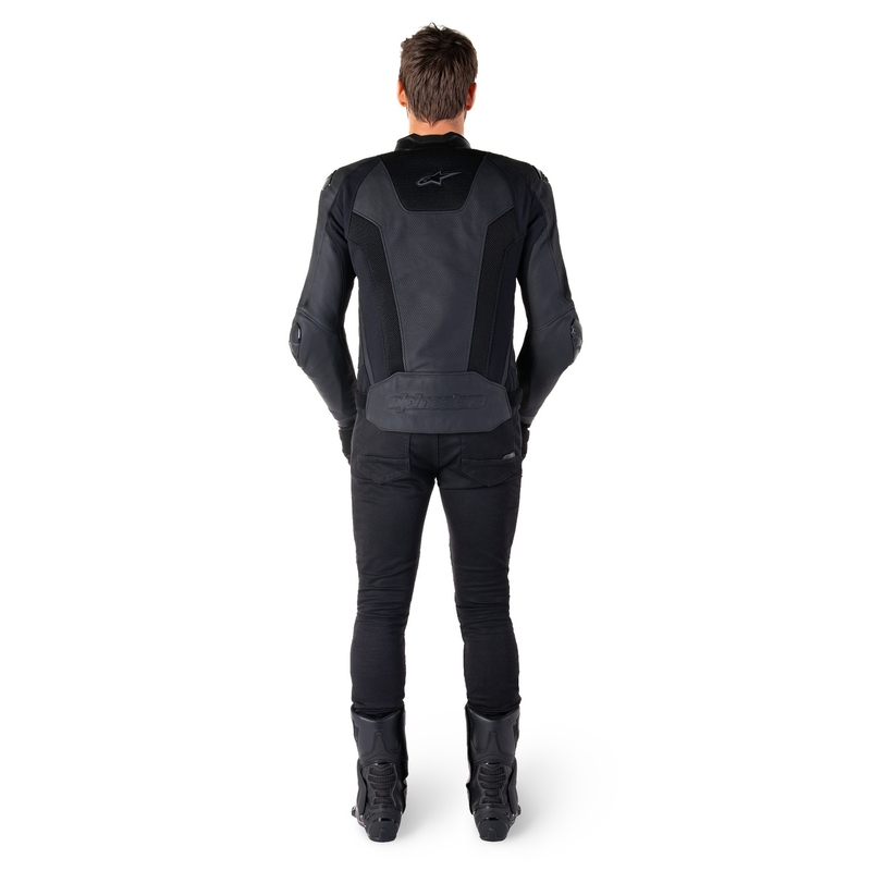 Skórzana kurtka motocyklowa Alpinestars Missile 3 Airflow w kolorze czarno-czarnym