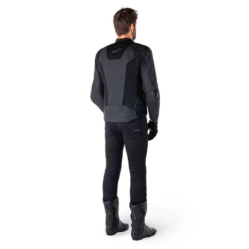 Skórzana kurtka motocyklowa Alpinestars Missile 3 Airflow w kolorze czarno-czarnym