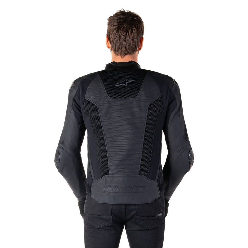 Skórzana kurtka motocyklowa Alpinestars Missile 3 Airflow w kolorze czarno-czarnym