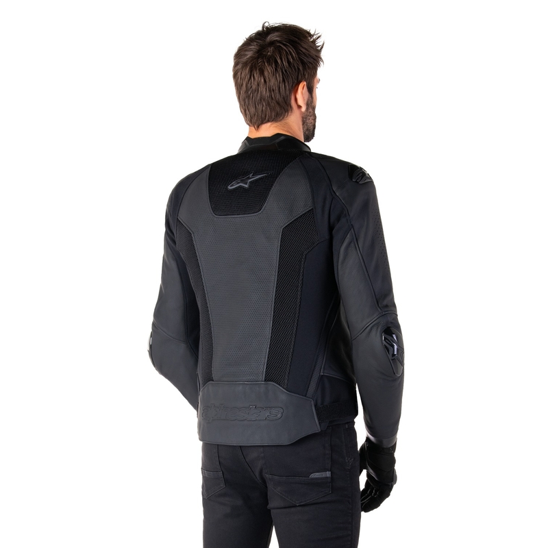 Skórzana kurtka motocyklowa Alpinestars Missile 3 Airflow w kolorze czarno-czarnym