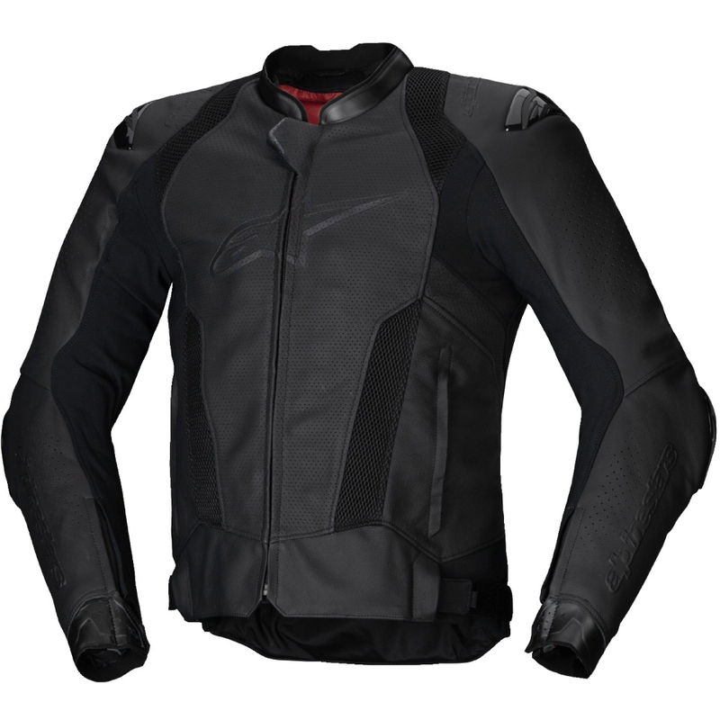 Skórzana kurtka motocyklowa Alpinestars Missile 3 Airflow w kolorze czarno-czarnym