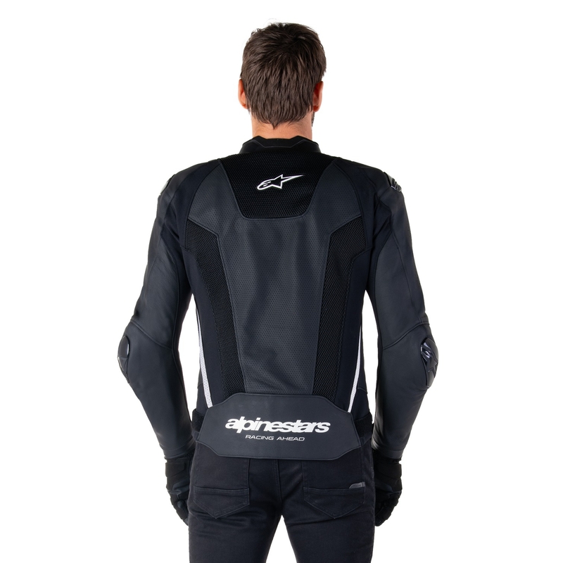 Skórzana kurtka motocyklowa Alpinestars Missile 3 Airflow czarno-biała