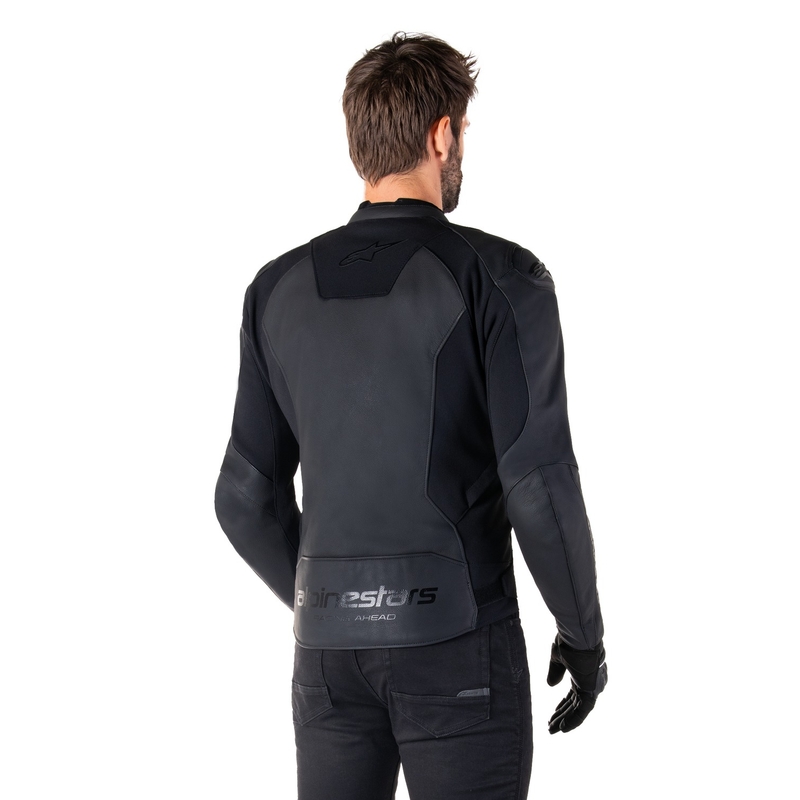 Skórzana kurtka motocyklowa Alpinestars Faster 3 w kolorze czarno-czarnym