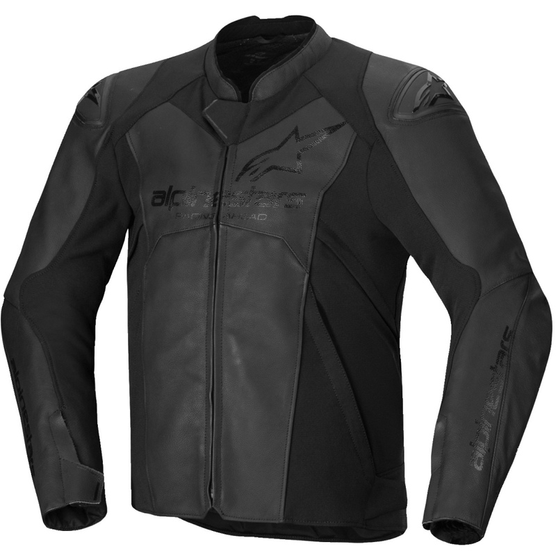 Skórzana kurtka motocyklowa Alpinestars Faster 3 w kolorze czarno-czarnym
