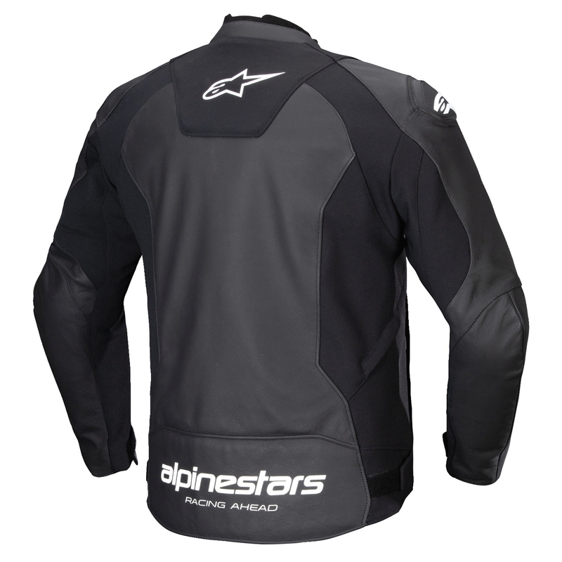 Skórzana kurtka motocyklowa Alpinestars Faster 3 czarno-biała