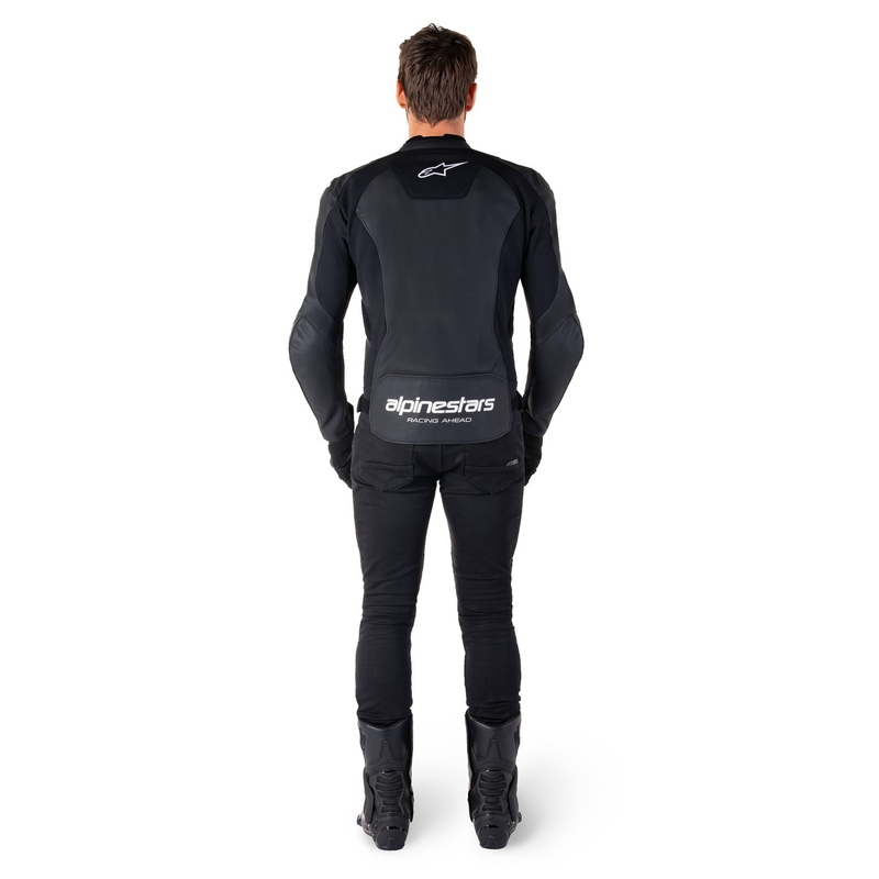 Skórzana kurtka motocyklowa Alpinestars Faster 3 czarno-biała