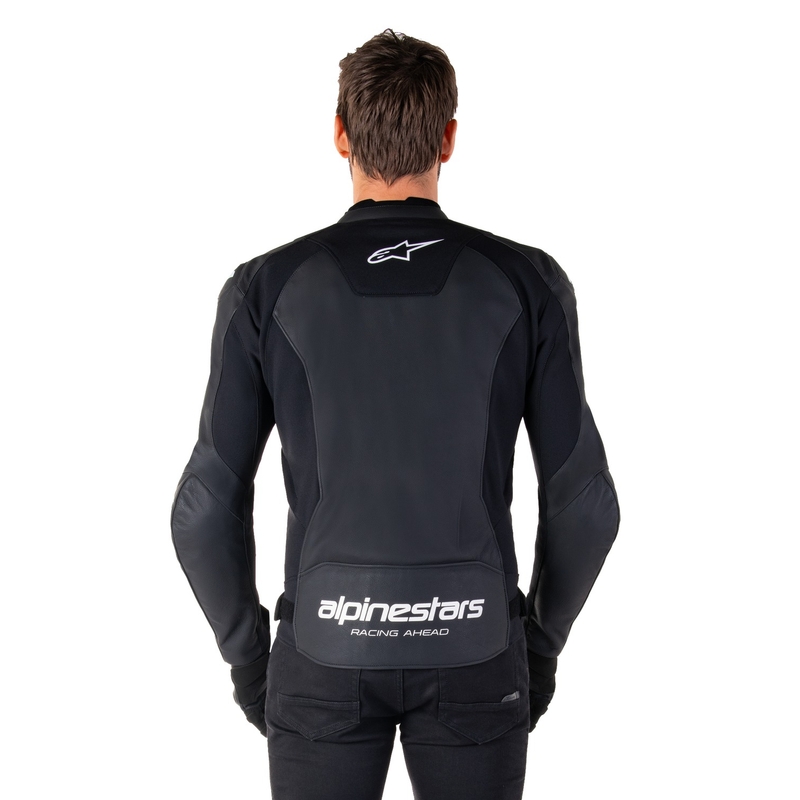 Skórzana kurtka motocyklowa Alpinestars Faster 3 czarno-biała