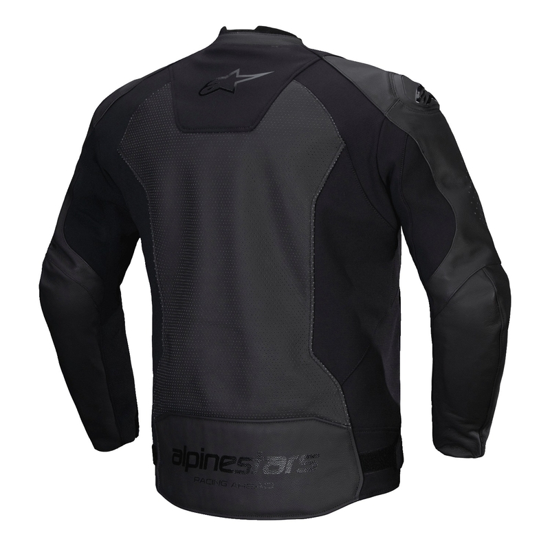 Skórzana kurtka motocyklowa Alpinestars Faster 3 Airflow w kolorze czarno-czarnym