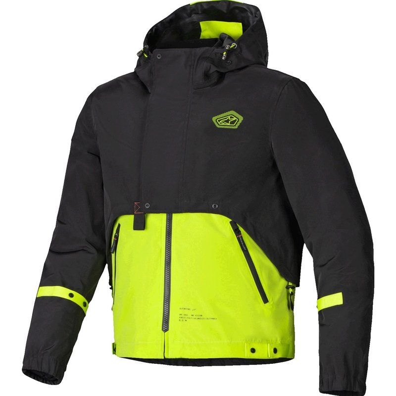Wodoodporna kurtka motocyklowa Alpinestars Mootant Parka w kolorze czarno-fluo-żółtym