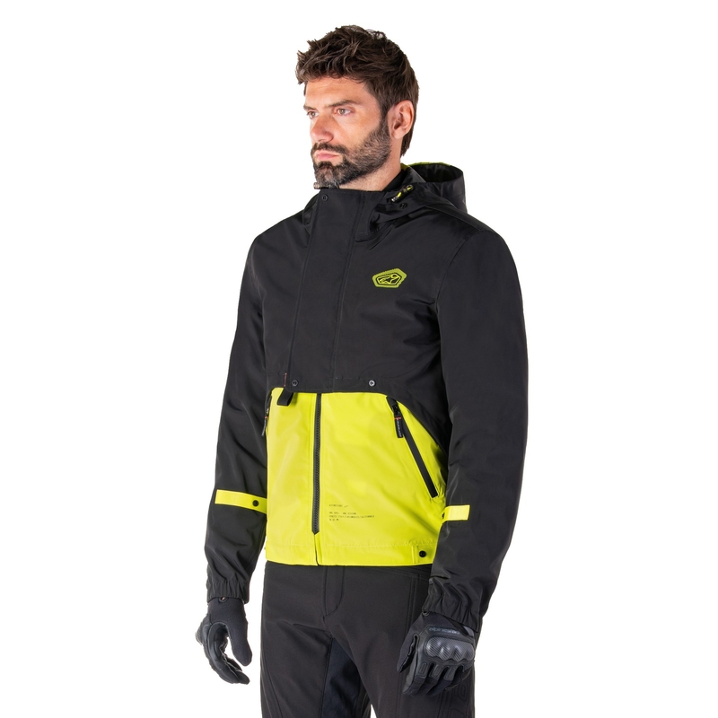 Wodoodporna kurtka motocyklowa Alpinestars Mootant Parka w kolorze czarno-fluo-żółtym