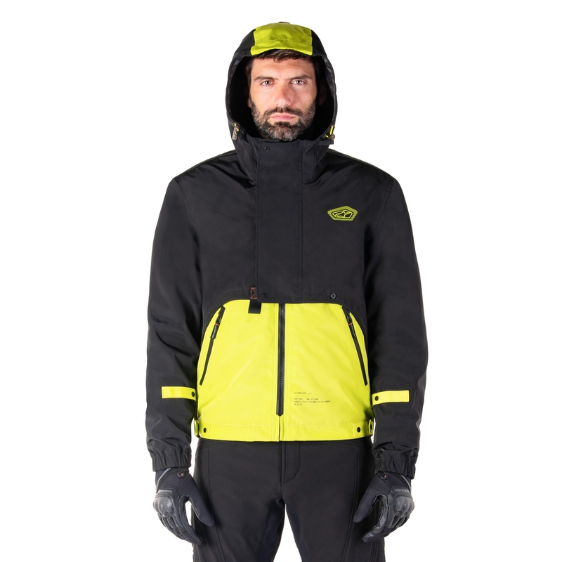 Wodoodporna kurtka motocyklowa Alpinestars Mootant Parka w kolorze czarno-fluo-żółtym