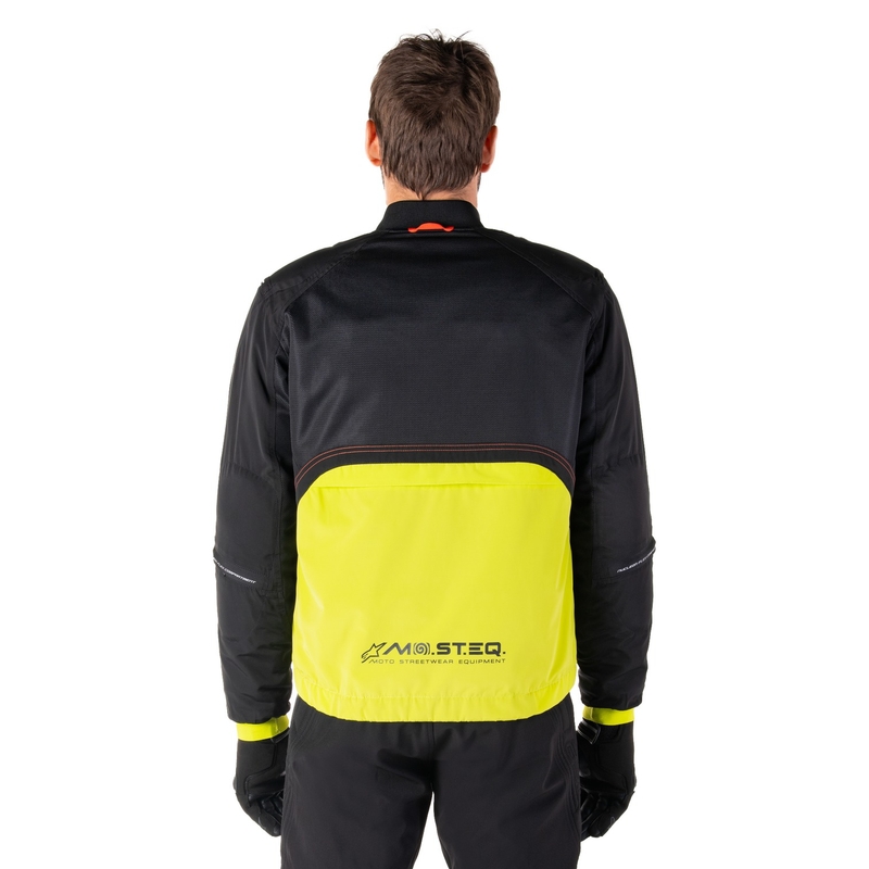 Wodoodporna kurtka motocyklowa Alpinestars Mootant Parka w kolorze czarno-fluo-żółtym