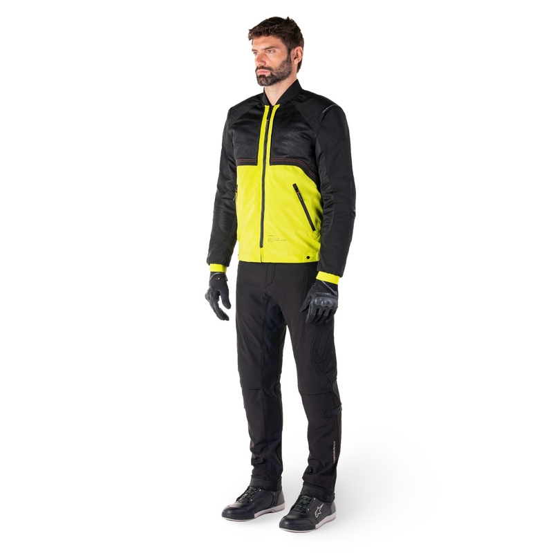 Wodoodporna kurtka motocyklowa Alpinestars Mootant Parka w kolorze czarno-fluo-żółtym