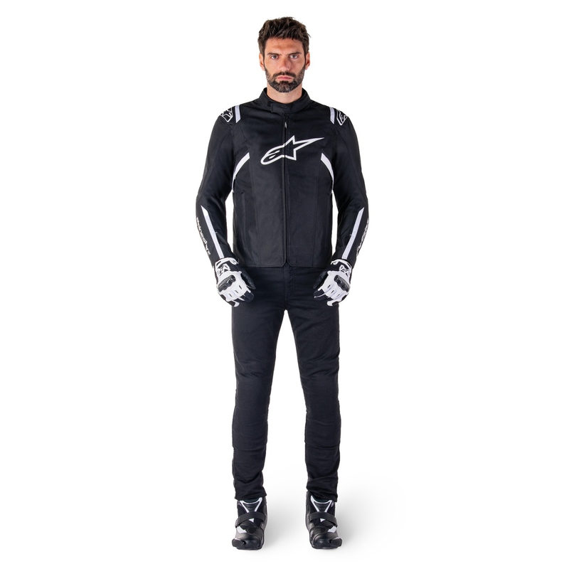 Alpinestars T-SPS 2 Wodoodporna kurtka motocyklowa czarno-biała
