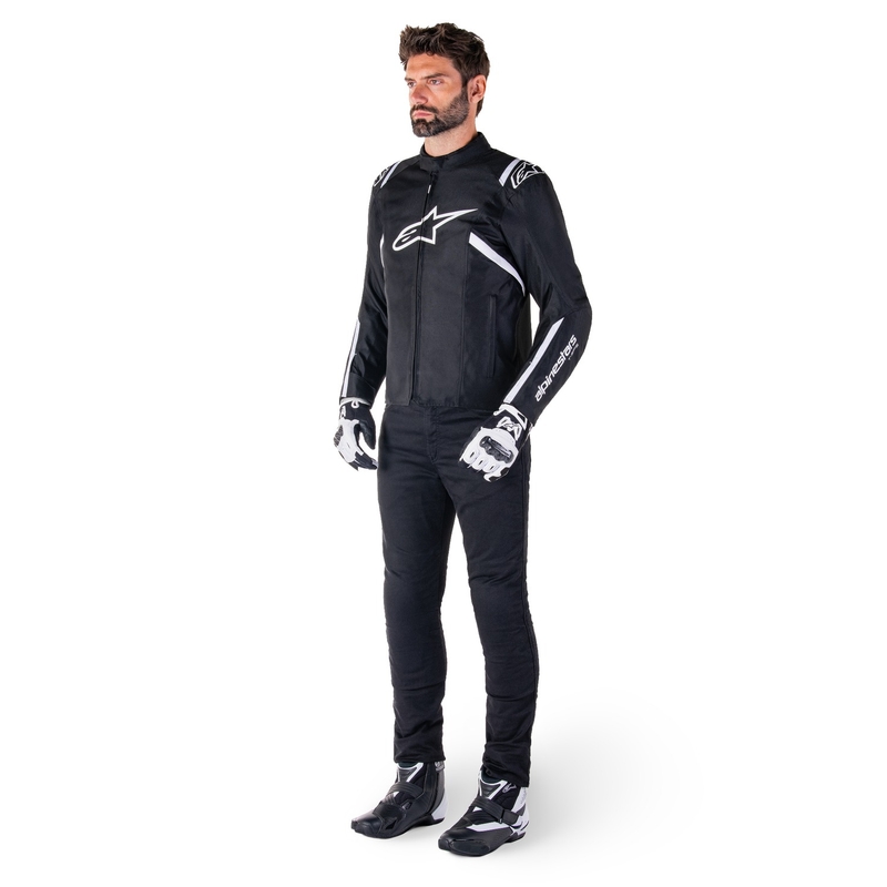 Alpinestars T-SPS 2 Wodoodporna kurtka motocyklowa czarno-biała