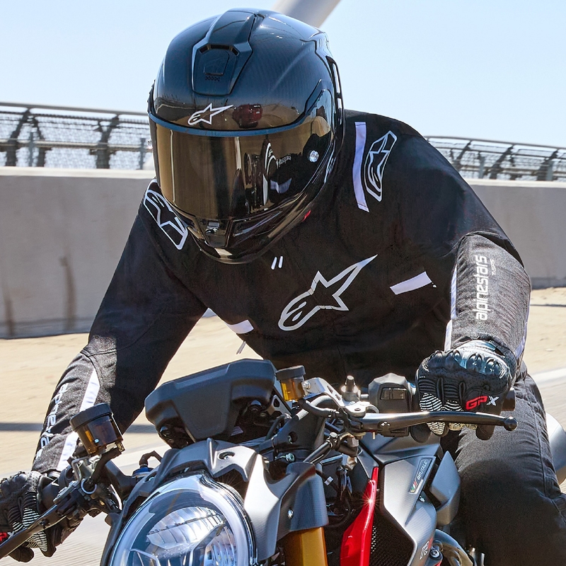 Alpinestars T-SPS 2 Wodoodporna kurtka motocyklowa czarno-biała