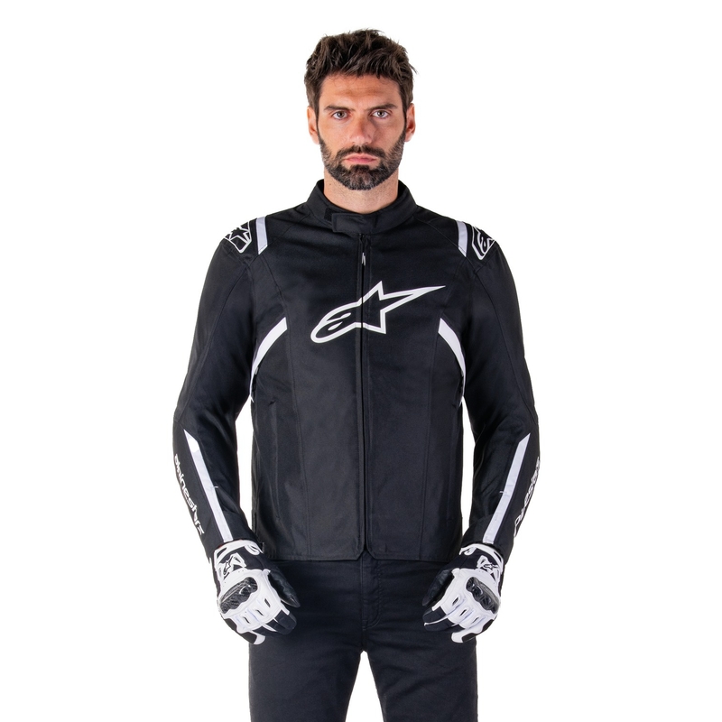 Alpinestars T-SPS 2 Wodoodporna kurtka motocyklowa czarno-biała