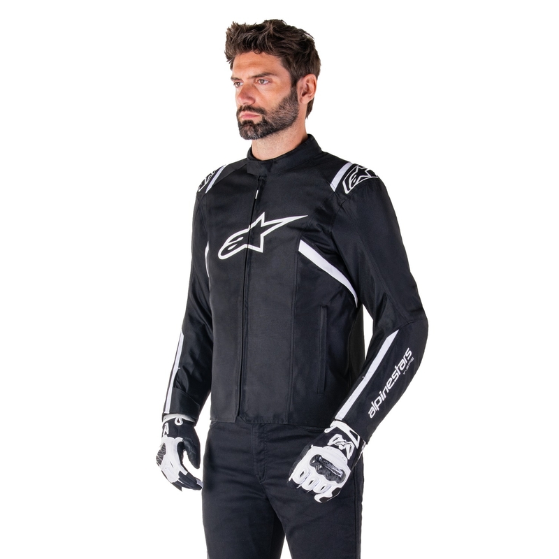 Alpinestars T-SPS 2 Wodoodporna kurtka motocyklowa czarno-biała