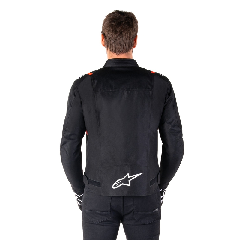 Alpinestars T-SPS 2 Wodoodporna kurtka motocyklowa w kolorze czarno-biało-fluoczerwonym